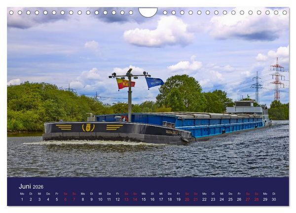 Produktbild: Binnenschiffe im Norden (Wandkalender 2026 DIN A4 quer), CALVENDO Monatskalender