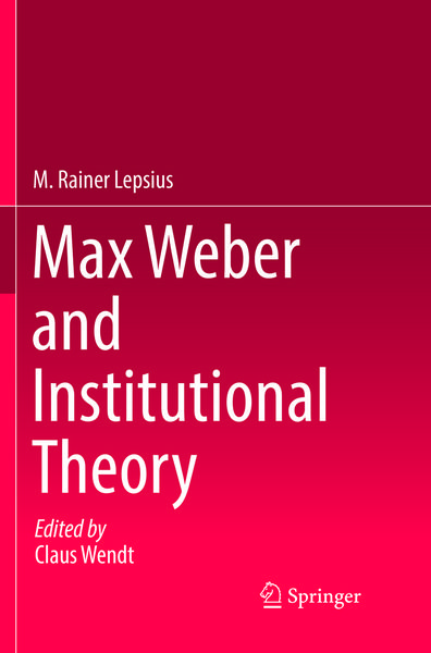 Produktbild: Max Weber and Institutional Theory