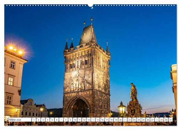 Produktbild: Tschechische Republik - Prag (hochwertiger Premium Wandkalender 2026 DIN A2 quer), Kunstdruck in Hochglanz