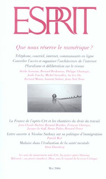Produktbild: Esprit ; que Nous Reserve le Numerique ?