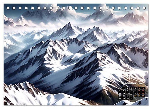 Produktbild: Von oben betrachtet Landschaften aus der Vogelperspektive (Tischkalender 2026 DIN A5 quer), CALVENDO Monatskalender