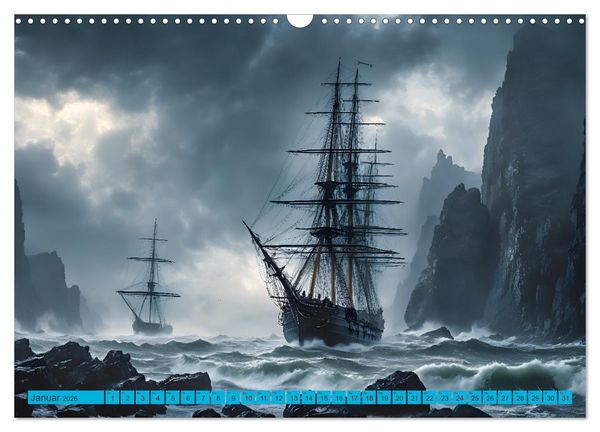 Produktbild: Erinnerungen an das Meer. Die Schifffahrt von einst (Wandkalender 2026 DIN A3 quer), CALVENDO Monatskalender