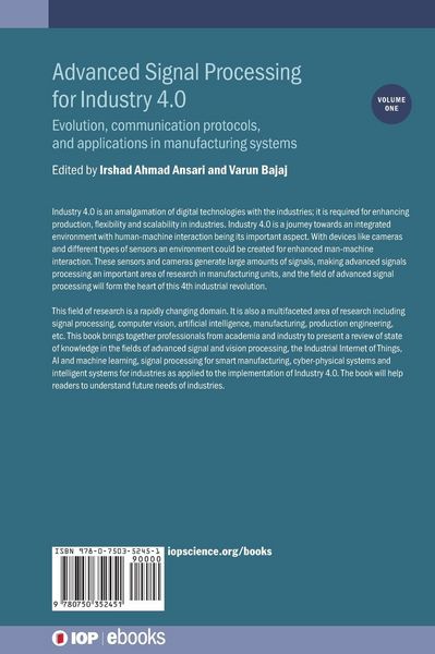Produktbild: Advanced Signal Processing for Industry 4.0, Volume 1