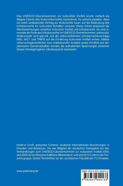 Produktbild: Kulturelle Vielfalt und Urheberrecht