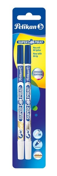 Produktbild: Pelikan Tintenl&ouml;scher Super-Pirat, Multi-Spitze M, Design Edition, 2er Set
