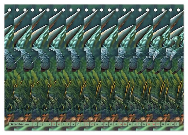 Produktbild: Magische Bilder - fantastische Stereogramme (Tischkalender 2026 DIN A5 quer), CALVENDO Monatskalender