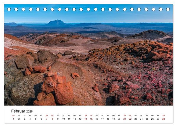 Produktbild: Island - Elemente der Natur (Tischkalender 2026 DIN A5 quer), CALVENDO Monatskalender