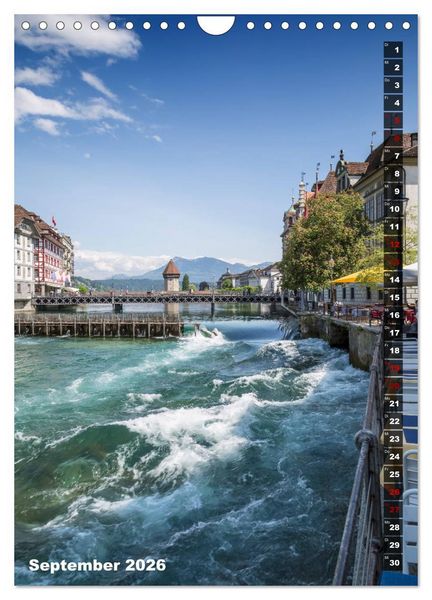 Produktbild: Willkommen in Luzern (Wandkalender 2026 DIN A4 hoch), CALVENDO Monatskalender