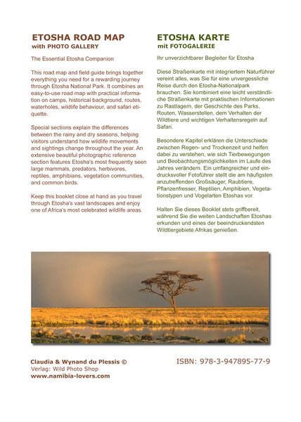 Produktbild: ETOSHA KARTE mit Fotogalerie