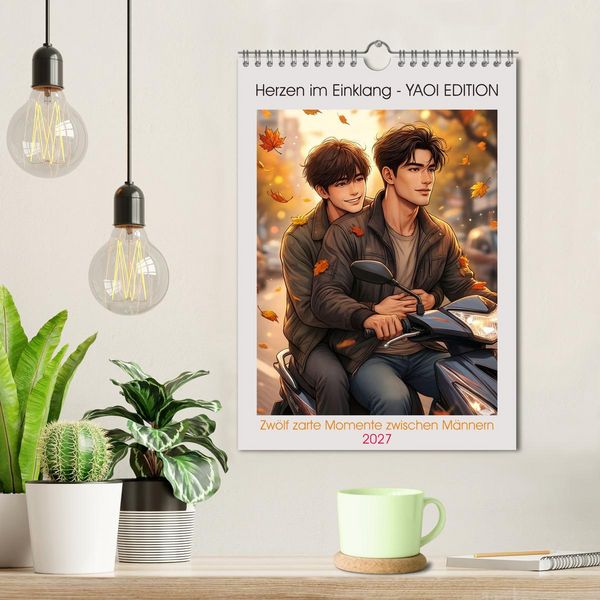 Produktbild: Herzen im Einklang - YAOI EDITION (Wandkalender 2027 DIN A4 hoch), CALVENDO Monatskalender