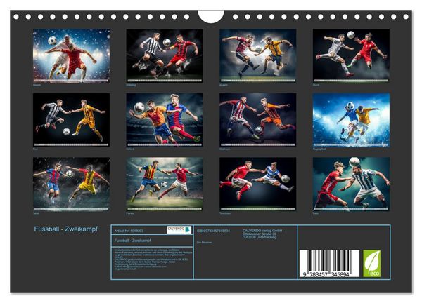 Produktbild: Fussball - Zweikampf (Wandkalender 2026 DIN A4 quer), CALVENDO Monatskalender