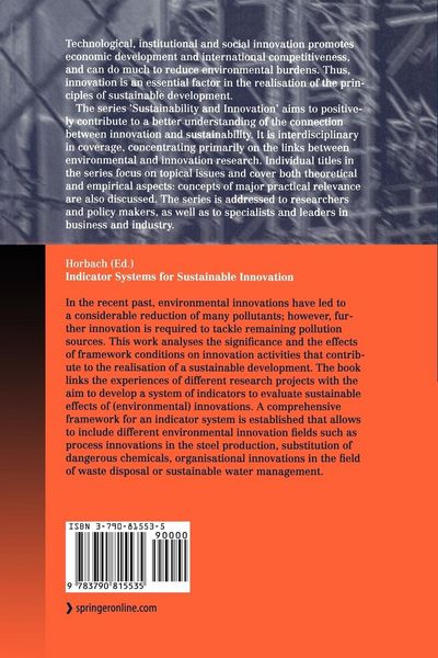 Produktbild: Indicator Systems for Sustainable Innovation