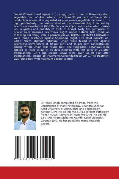 Produktbild: Management of Sclerotinia Blight of Brinjal