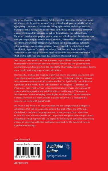 Produktbild: Internet of Things and Inter-cooperative Computational Technologies for Collective Intelligence