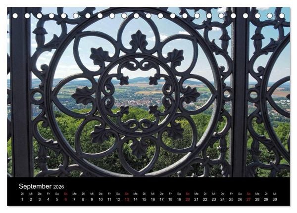 Produktbild: Der Gusseiserne Turm zu L&ouml;bau (Tischkalender 2026 DIN A5 quer), CALVENDO Monatskalender
