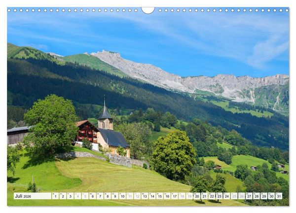 Produktbild: Graub&uuml;ndner Landschaften (Wandkalender 2026 DIN A3 quer), CALVENDO Monatskalender