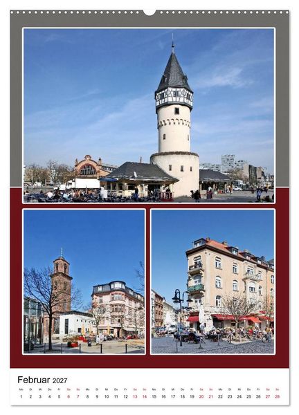 Produktbild: Frankfurt am Main und die sch&ouml;nsten Stadtteilen (Wandkalender 2027 DIN A2 hoch), CALVENDO Monatskalender