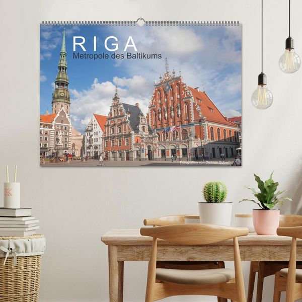 Produktbild: Riga - Metropole des Baltikums (Wandkalender 2026 DIN A2 quer), CALVENDO Monatskalender