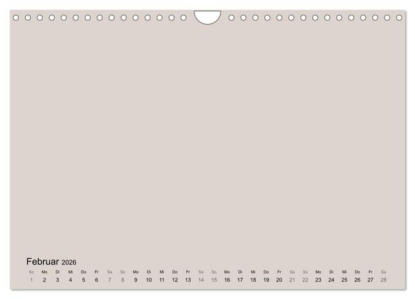 Produktbild: DIY Bastel-Kalender -Erdige Pastell Farben- Zum Selbstgestalten (Wandkalender 2026 DIN A4 quer), CALVENDO Monatskalender