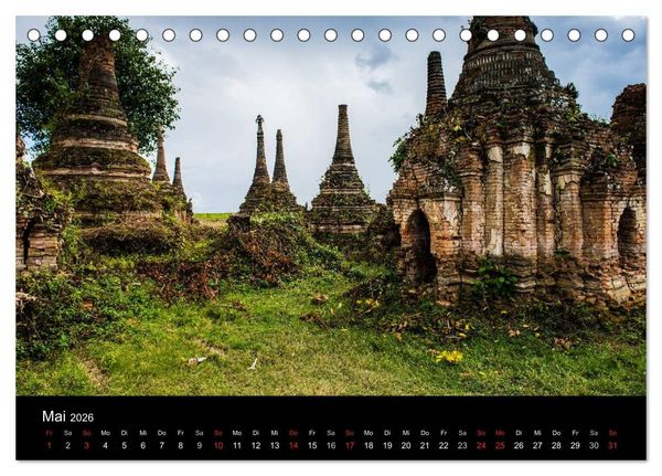Produktbild: Myanmar - Eindr&uuml;cke (Tischkalender 2026 DIN A5 quer), CALVENDO Monatskalender