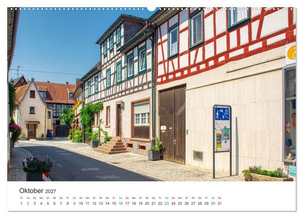 Produktbild: Babenhausen - Sch&ouml;ne Ecken und erstaunliche Besonderheiten (hochwertiger Premium Wandkalender 2027 DIN A2 quer), Kunstdruck in Hochglanz