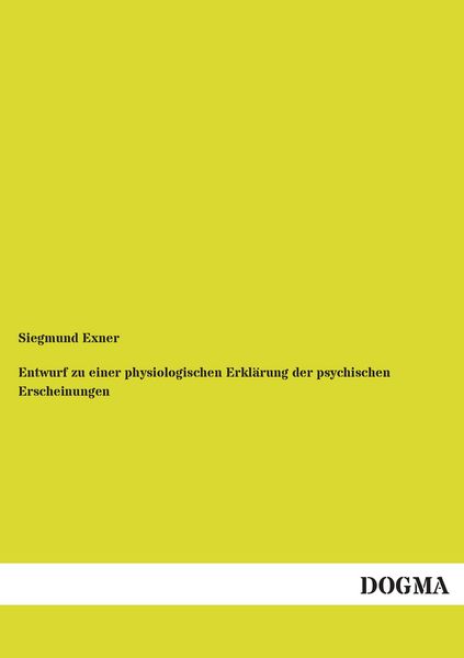 Produktbild: Entwurf zu einer physiologischen Erkl&auml;rung der psychischen Erscheinungen