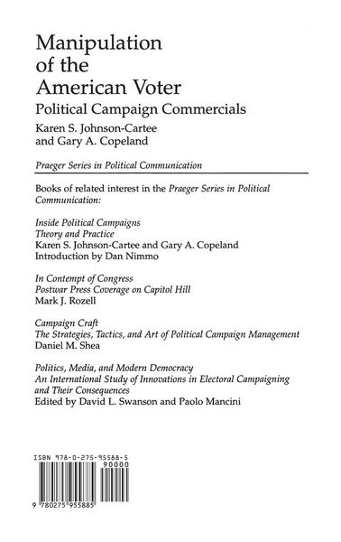 Produktbild: Manipulation of the American Voter