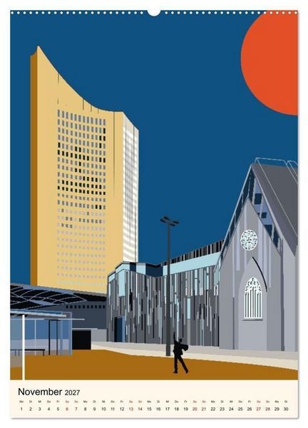 Produktbild: LEIPZIG URBAN (Wandkalender 2027 DIN A2 hoch), CALVENDO Monatskalender