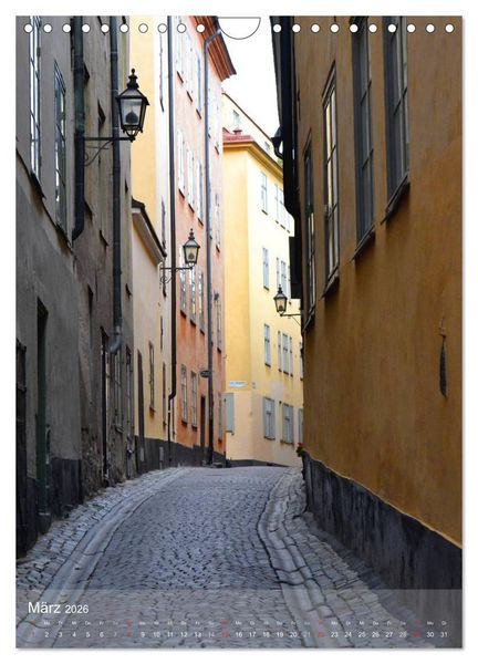 Produktbild: Stockholm - Stadtansichten (Wandkalender 2026 DIN A4 hoch), CALVENDO Monatskalender
