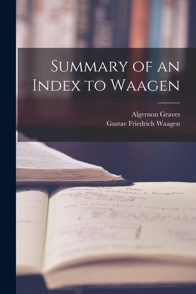Produktbild: Summary of an Index to Waagen