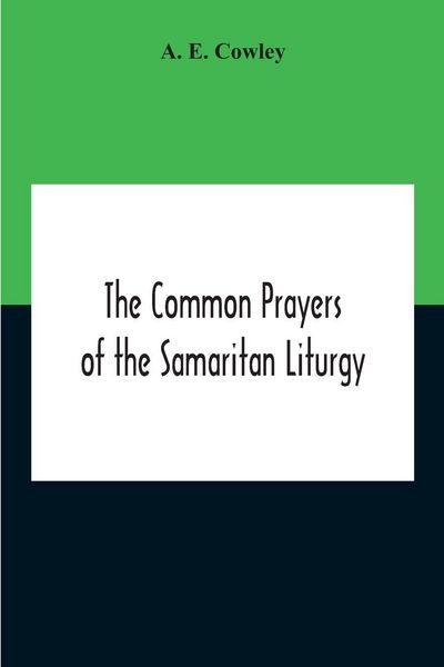 Produktbild: The Common Prayers Of The Samaritan Liturgy