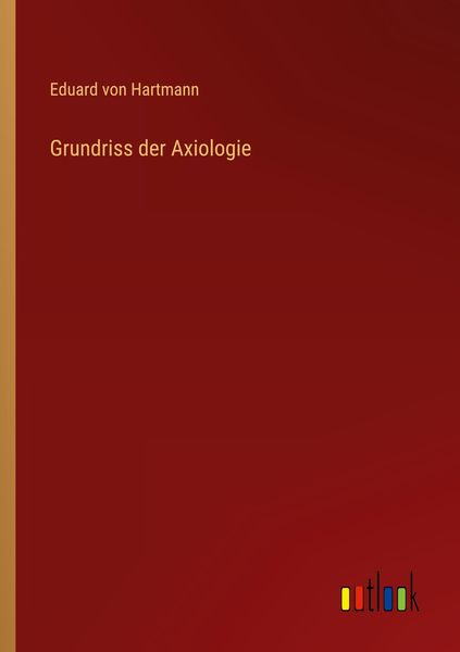 Produktbild: Grundriss der Axiologie
