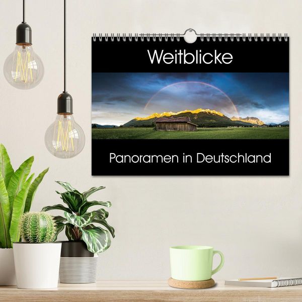 Produktbild: Weitblicke - Panoramen (Wandkalender 2026 DIN A4 quer), CALVENDO Monatskalender