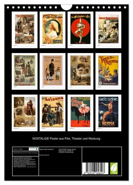 Produktbild: NOSTALGIE Poster aus Film, Theater und Werbung (Wandkalender 2026 DIN A4 hoch), CALVENDO Monatskalender