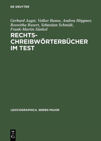 Produktbild: Rechtschreibw&ouml;rterb&uuml;cher im Test