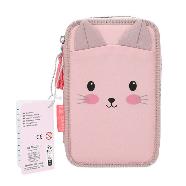 Produktbild: Princess Mimi 2 Fach Federtasche Katze