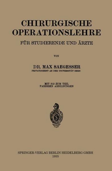 Produktbild: Chirurgische Operationslehre