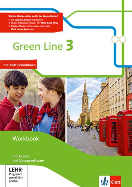 Green Line 3. Workbook mit Audios und Übungssoftware, Set von , Klett Schulbuchverlag, 9783128342382