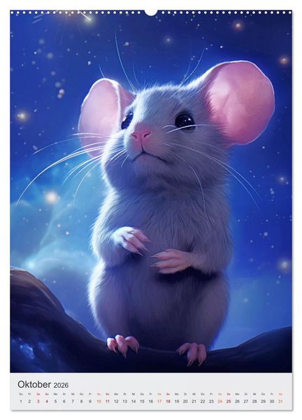 Produktbild: Magische Tierwelt (Wandkalender 2026 DIN A2 hoch), CALVENDO Monatskalender