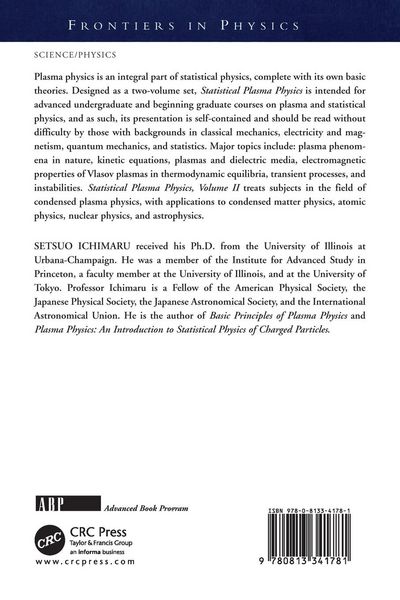 Produktbild: Statistical Plasma Physics, Volume I
