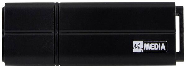 Produktbild: MyMEDIA My USB 2.0 Drive 8GB USB-Stick 8GB Schwarz 69260 USB-A (USB 2.0)