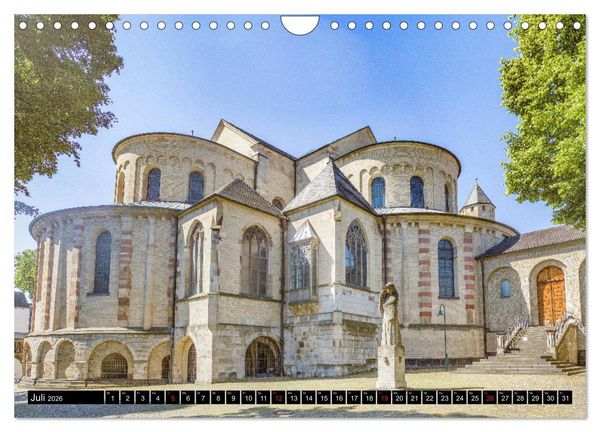 Produktbild: Kirchen in K&ouml;ln - Heilige St&auml;tten und imposante Bauten (Wandkalender 2026 DIN A4 quer), CALVENDO Monatskalender