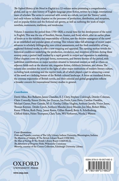 Produktbild: Oxf Hist Nov Eng 1750-1820 Vol 2 Ohne C