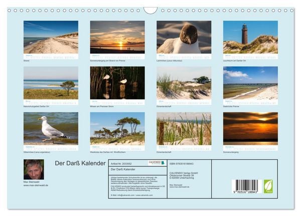 Produktbild: Der Dar&szlig; Kalender (Wandkalender 2026 DIN A3 quer), CALVENDO Monatskalender