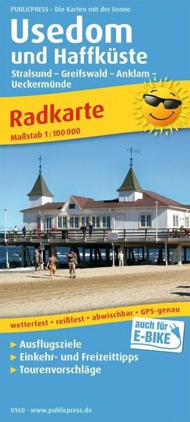 Produktbild: Usedom und Haffk&uuml;ste 1:100 000