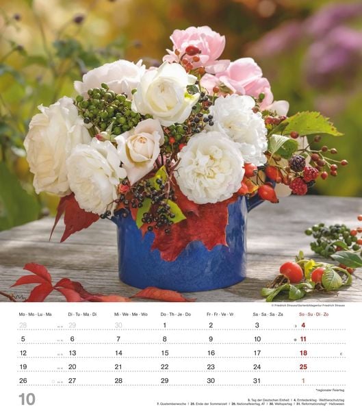 Produktbild: Der Duft der Rosen 2026 - Bildkalender 30x34 cm - Kalender mit wohl riechendem Duftlack - Duftkalender - Wandkalender - Blumenkalender