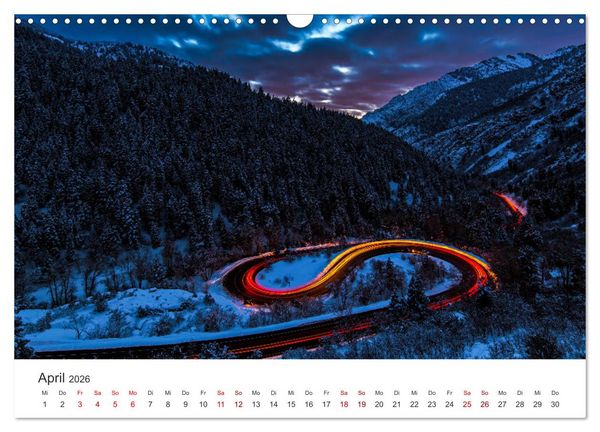 Produktbild: Lightpainting - Malen mit Licht und Zeit (Wandkalender 2026 DIN A3 quer), CALVENDO Monatskalender