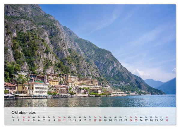 Produktbild: Limone sul Garda - Traumhaftes St&auml;dtchen am Gardasee (Tischkalender 2026 DIN A5 quer), CALVENDO Monatskalender