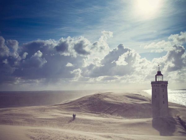 Produktbild: CALVENDO Puzzle Sandsturm am Leuchtturm | 1000 Teile Lege-Gr&ouml;&szlig;e 64x48cm Foto-Puzzle f&uuml;r gl&uuml;ckliche Stunden