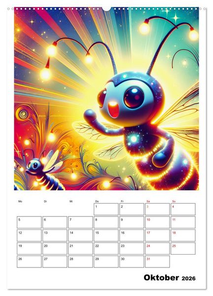 Produktbild: Heitere Insektenwelt (Wandkalender 2026 DIN A2 hoch), CALVENDO Monatskalender